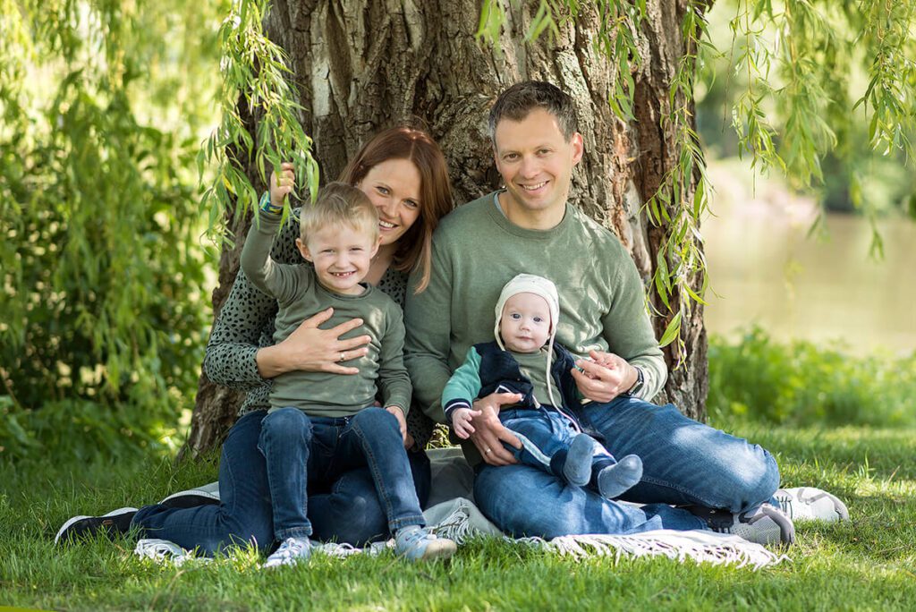 Familienshooting Heilbronn Outdoor auf BUGA, Familienshooting mit Baby